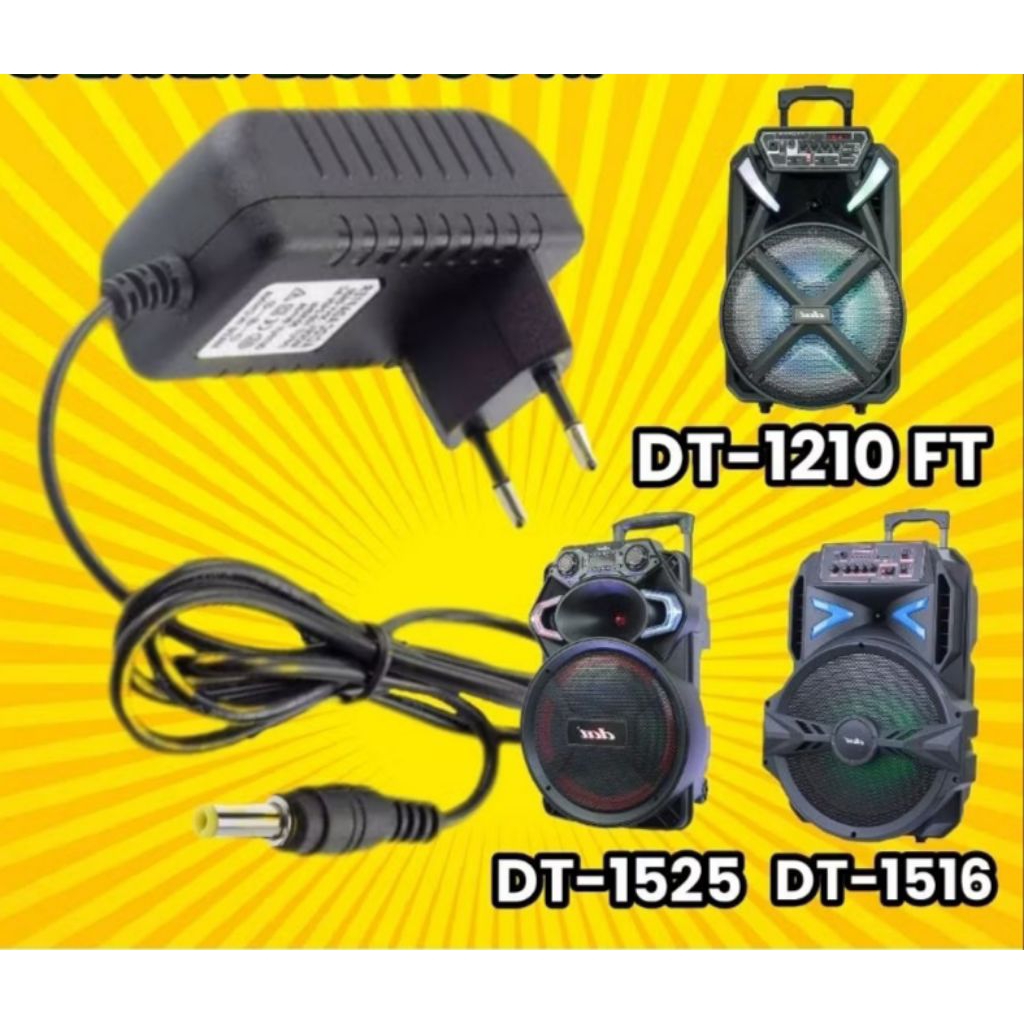 adaptor charger speaker troly bluetooth DAT DT-1210, DT-1216, FT,DT-1510, DT-1515, DT-1511 Eco+, DT-