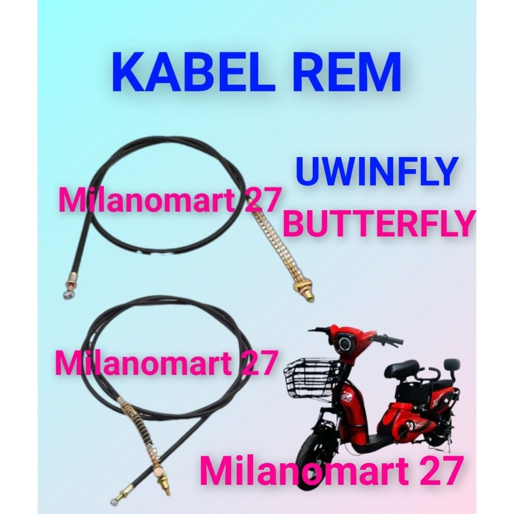 kabel rem sepeda listrik uwinfly butterfly tali rem sepeda listrik uwinfly butterfly