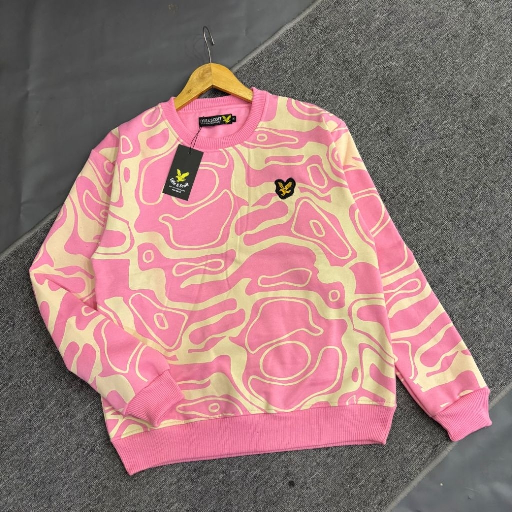 CREWNECK LYLE SCOTT PINK CAMO