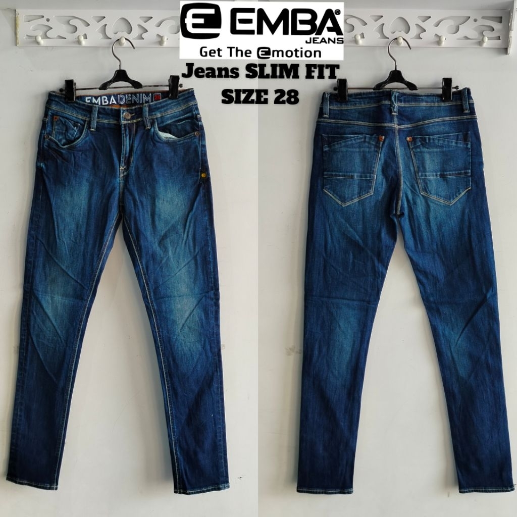 CELANA EMBA CELANA PANJANG JEANS & KATUN EMBA ORI SIZE 28