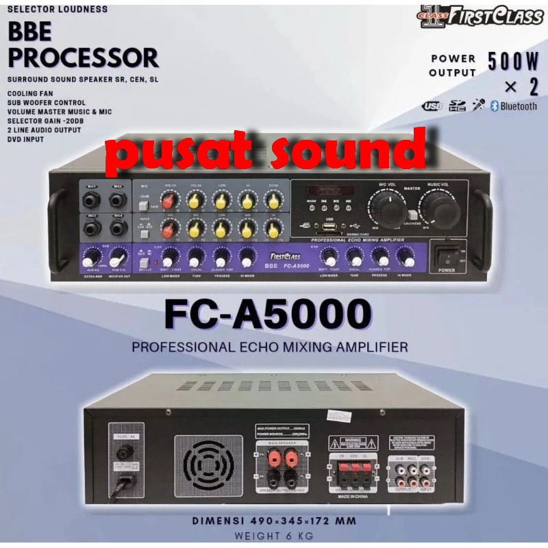 Amplifier Karaoke Bluetooth Firstclass FC A5000 / FC-A5000 / FCA5000