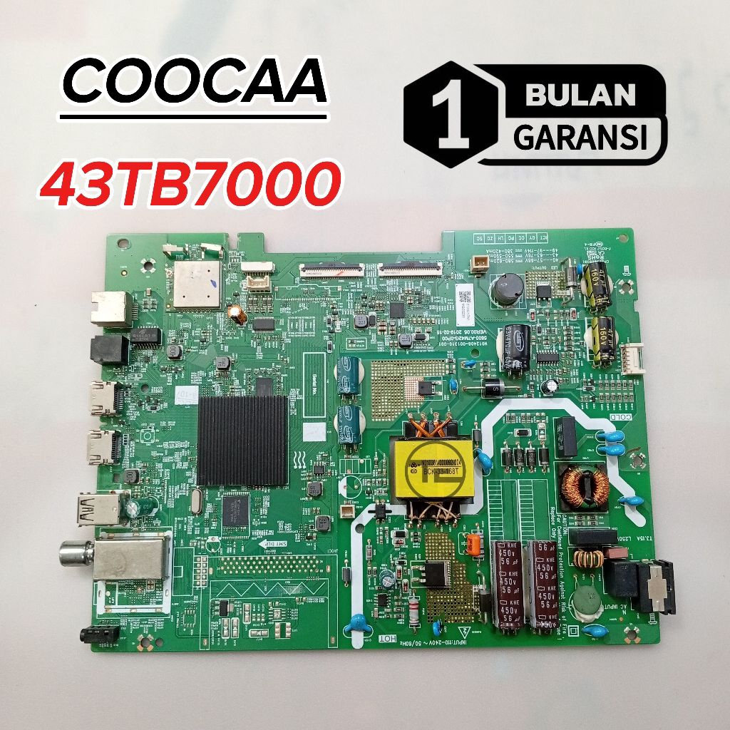 MESIN TV COOCAA 43TB7000 MB COOCAA 43TB7000 MAINBOARD MOTHERBOARD MODUL MOBO TV LED COOCAA