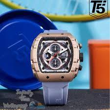 JAM TANGAN PRIA T5 H3856G RUBBER ORIGINAL
