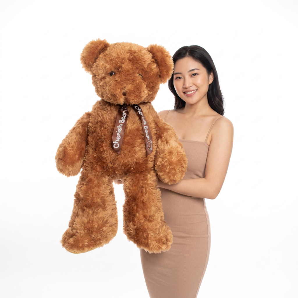 Jumbo Teddy bear Boneka Beruang Cute Maxwell Flowers
