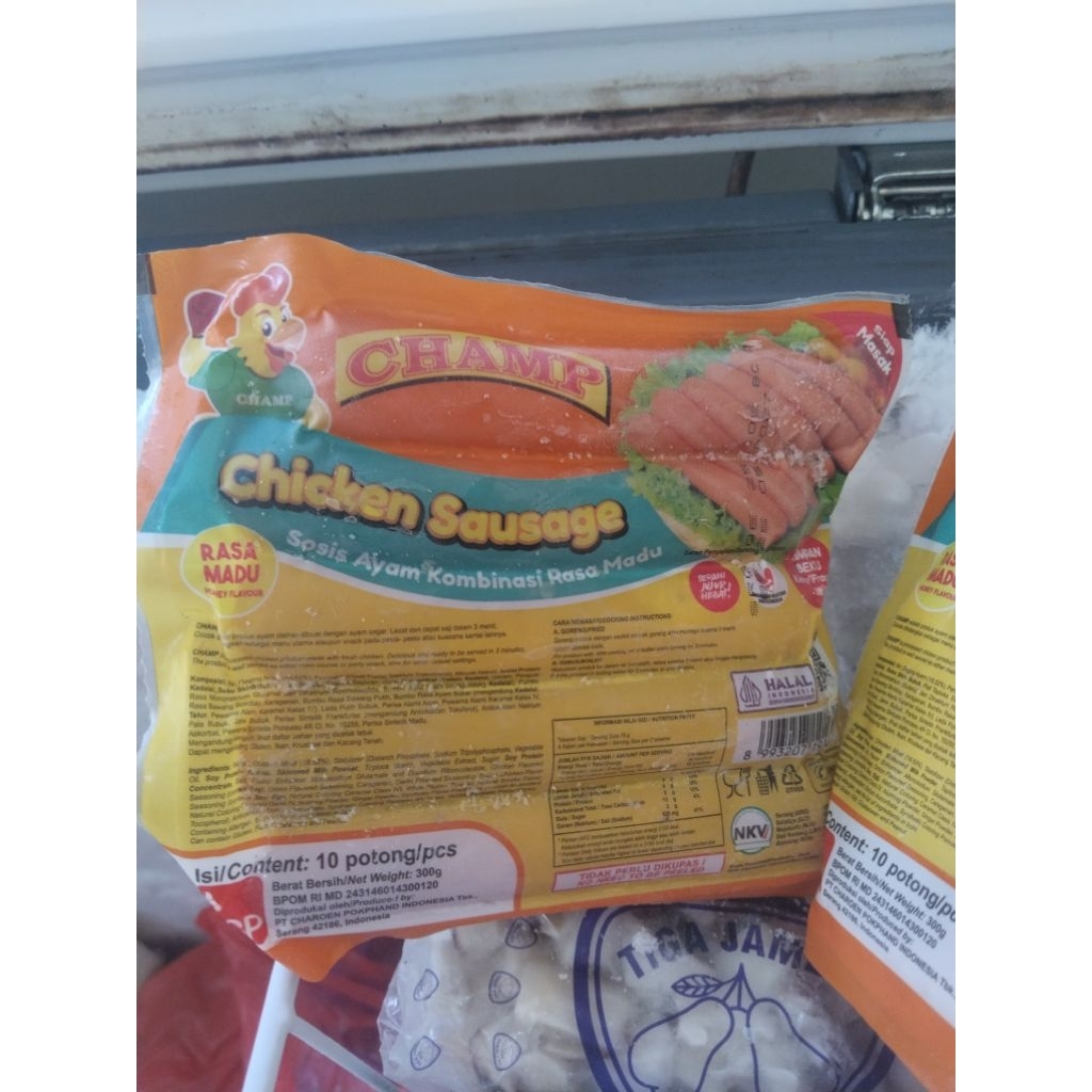 sosis ayam kombinasi rasa madu champ