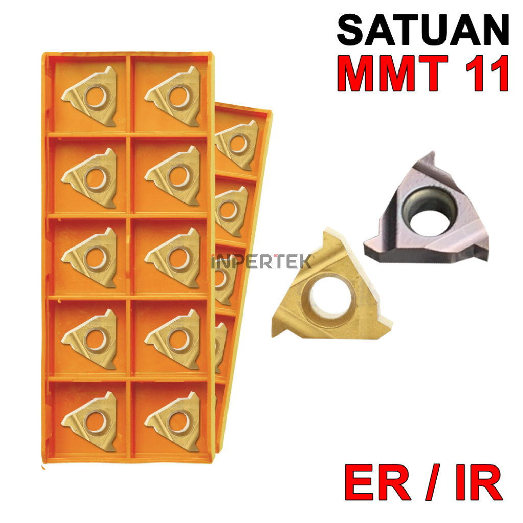 Insert 11ER  Insert Ulir 11ER  Pahat Bubut Thread 11 ER Mata Ulir Luar