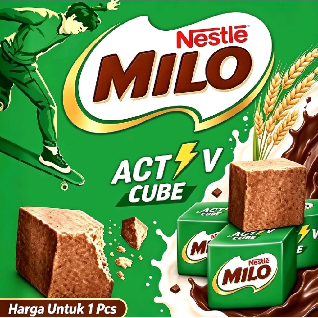 permen Milo tube coklat original Milo aktiv