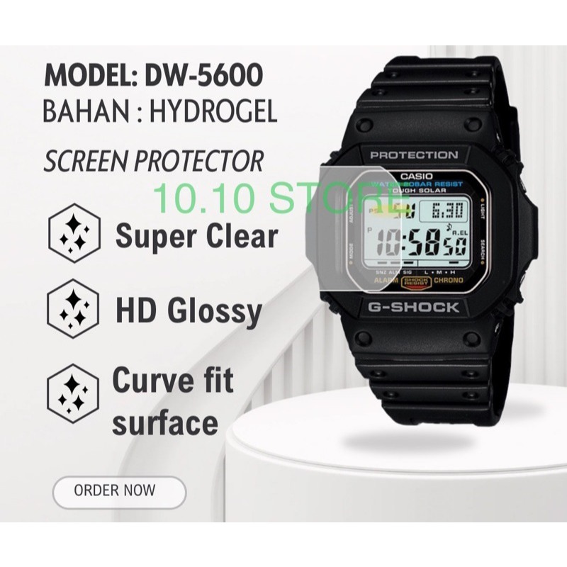 ANTIGORES SCREEN PROTECTOR JAM TANGAN DW-5600 DW 5600 DW5600 PELINDUNG KACA / PELINDUNG LAYAR  HYDRO