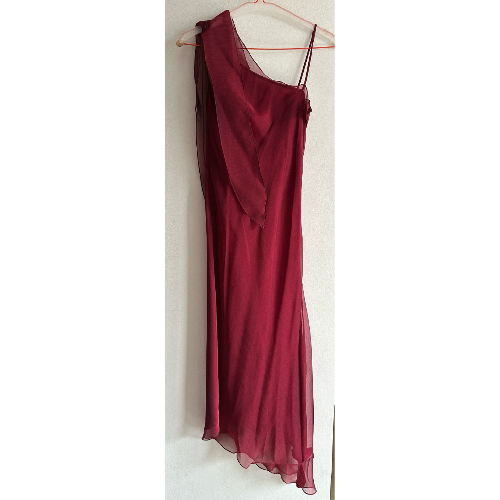 Gaun Panjang Merah Eddy P. Chandra (Preloved)