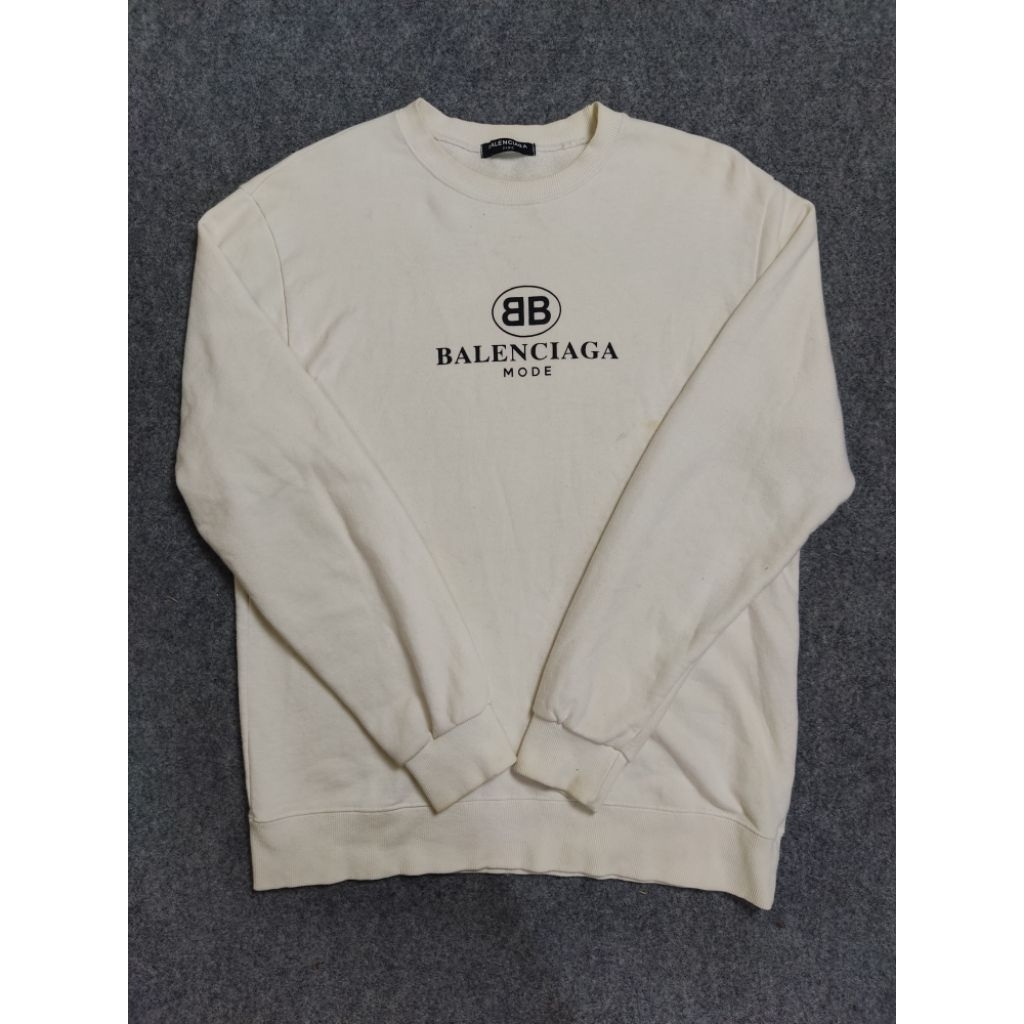 Crewneck Balenciaga paris Center logo