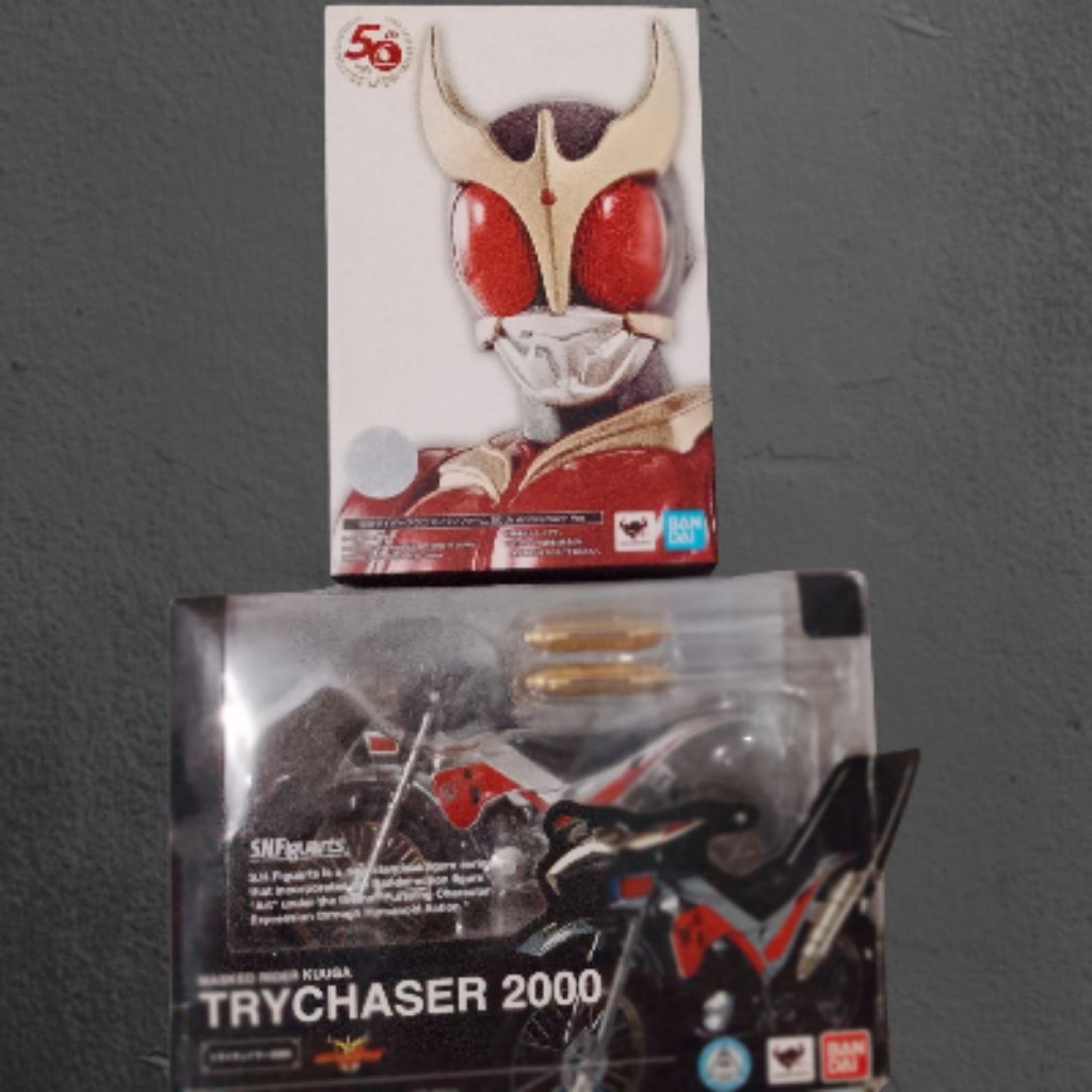 SHF Kamen Rider Kuuga Mighty 50th Anniversary & Trychaser 2000 first rilis