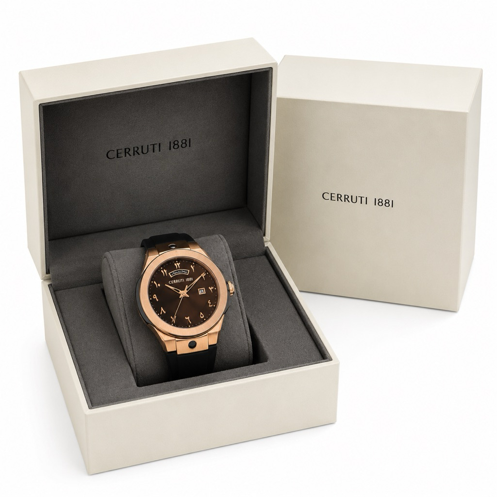 jam tangan pria “cerruti” second