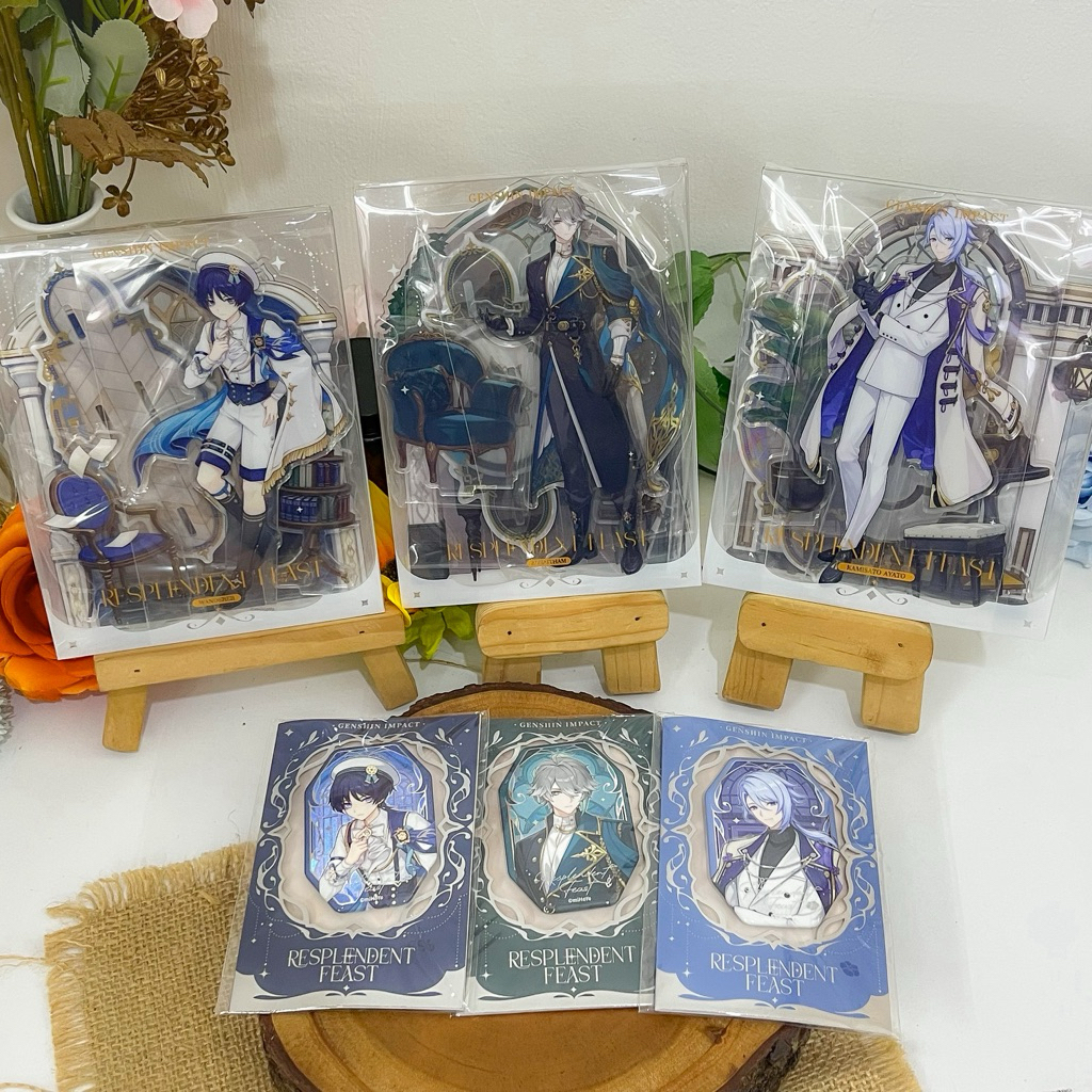 OFFICIAL READY STOCK Genshin Impact Resplendent Feast Vol 2.0 Alhaitham Wanderer Ayato Kamisato Scar