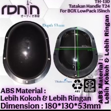 Tatakan Handle T24 Untuk Lowpack Box 15 inci