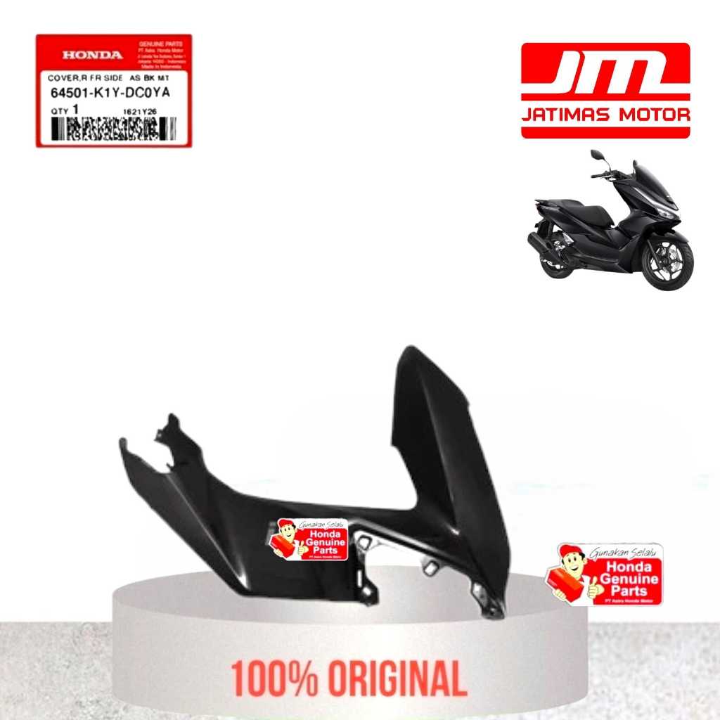 64501-K1Y-DC0YA 64502-K1Y-DC0YA Cover sayap new pcx 160 Hitam Glossy