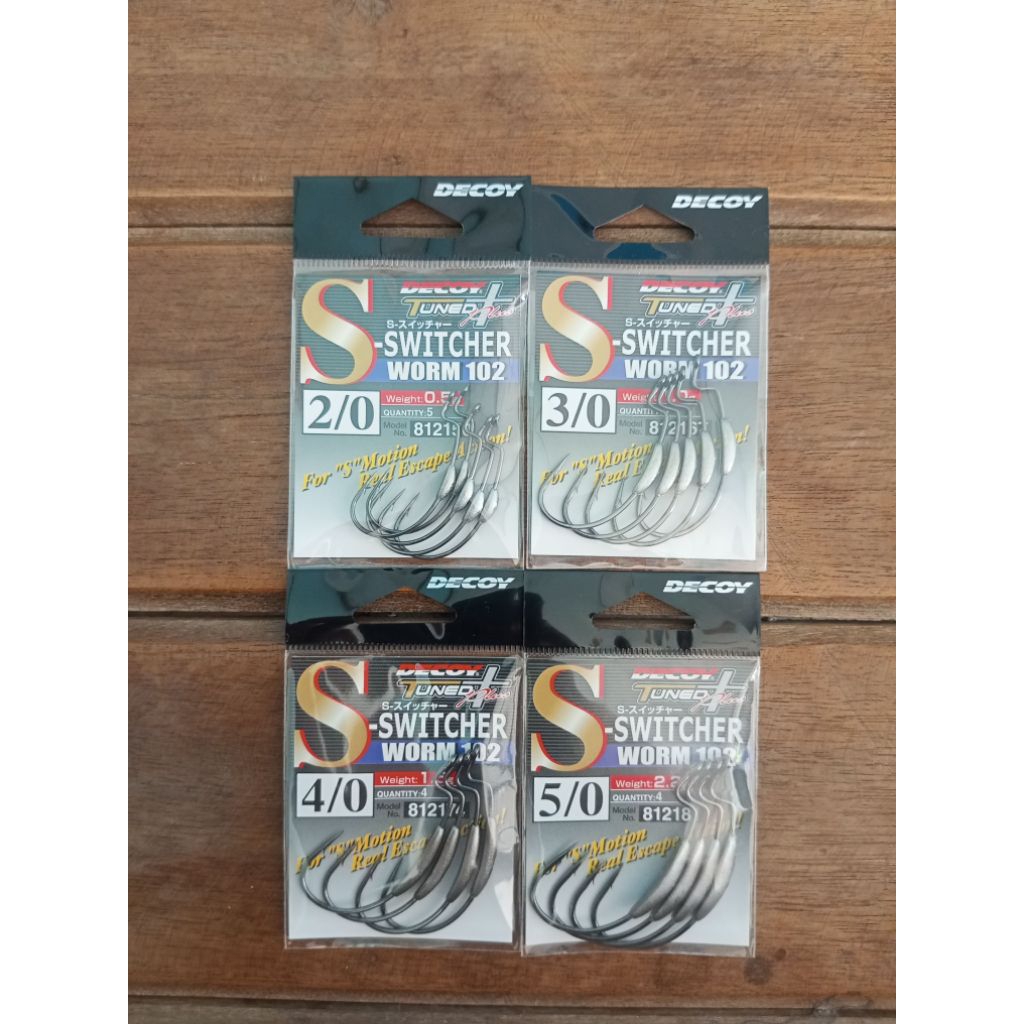 Kail Pancing Decoy Switcher Worm 102 + Timah Pemberat (Ori Japan)