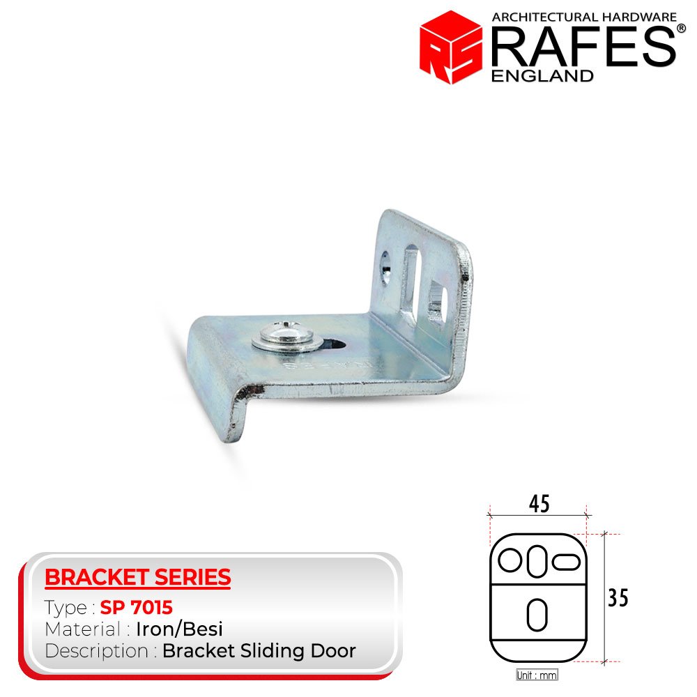 Bracket Rel Pintu Sliding RAFES Kapasitas 100 KG (SP 7015)