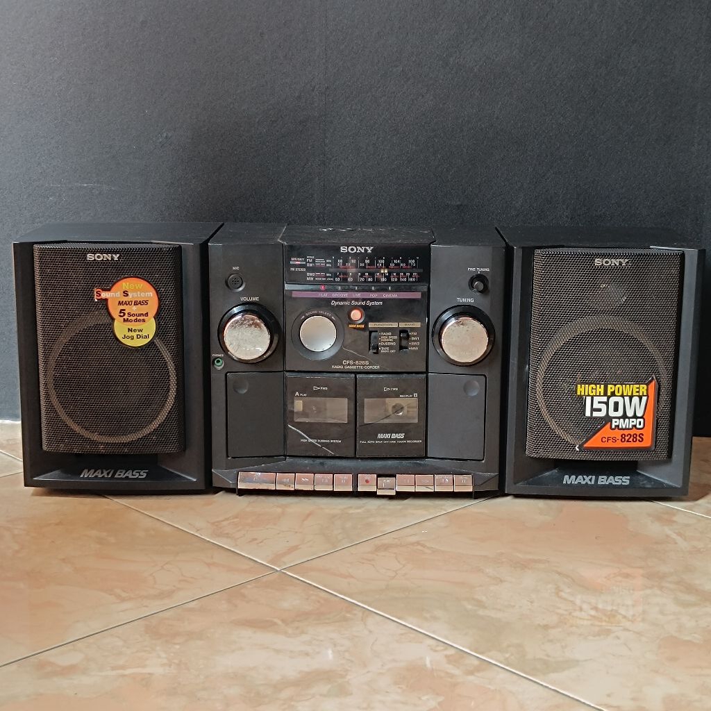 Tape Radio Compo SONY CFS-828S Original Second Normal