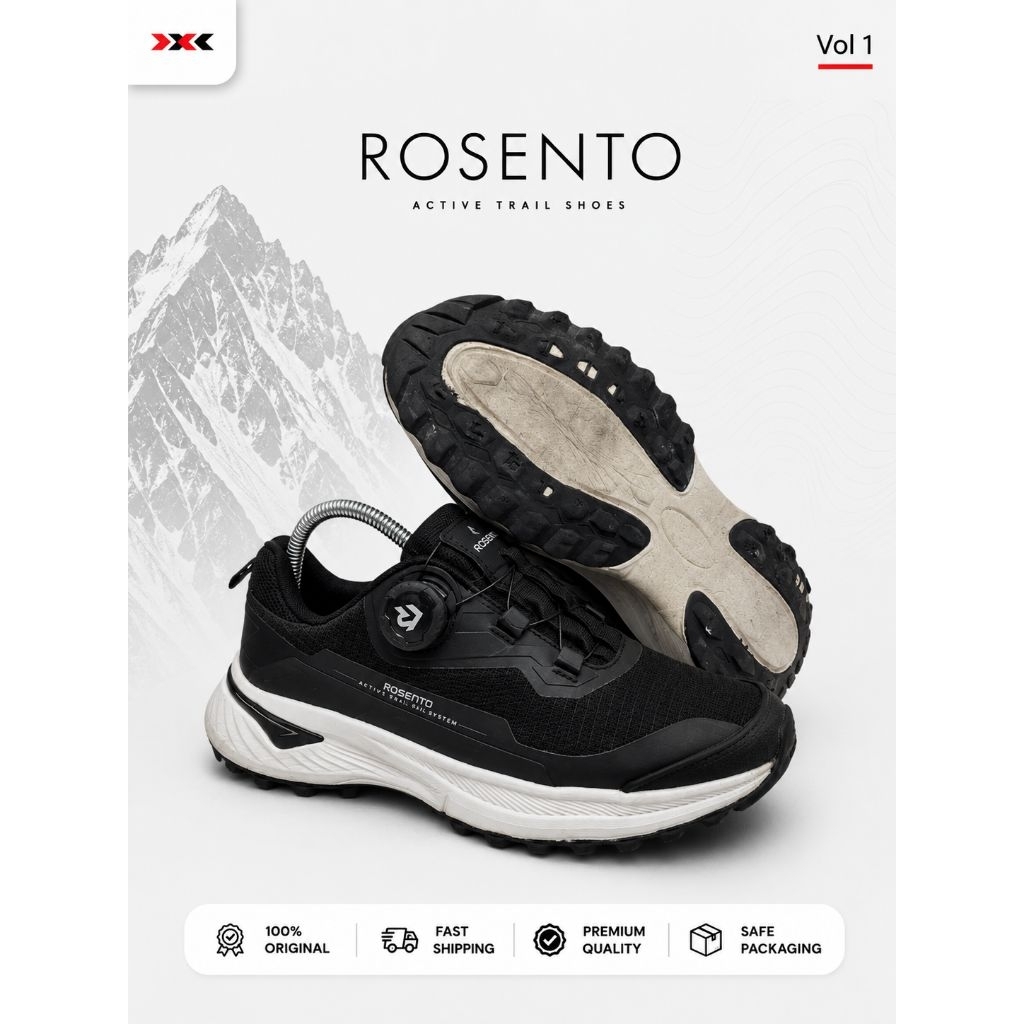 Sepatu Outdoor Rosento BOA System Trail Run/Running
