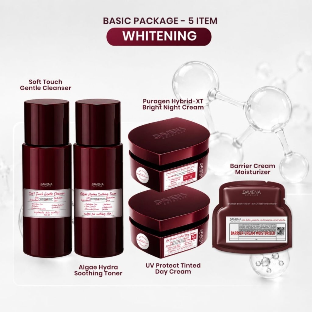 DAVINA SKINCARE (PAKET BASIC WHITENING) Davina | Davinaskincare | DAVIENA SKINCARE | SEMARANG