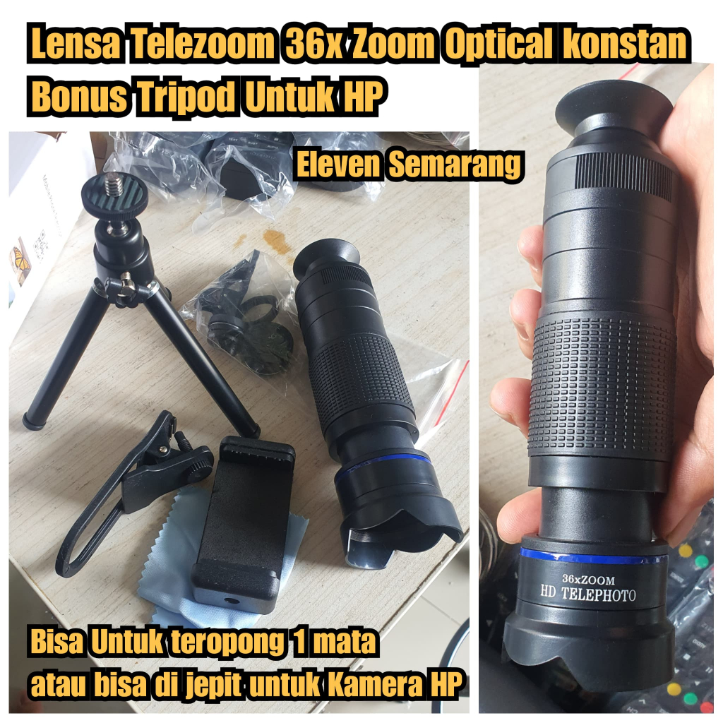 Lensa 36x zoom kamera ponsel lensa telezoom telezoom  36x zoom lensa lensa tele Hp lensa zoom extern