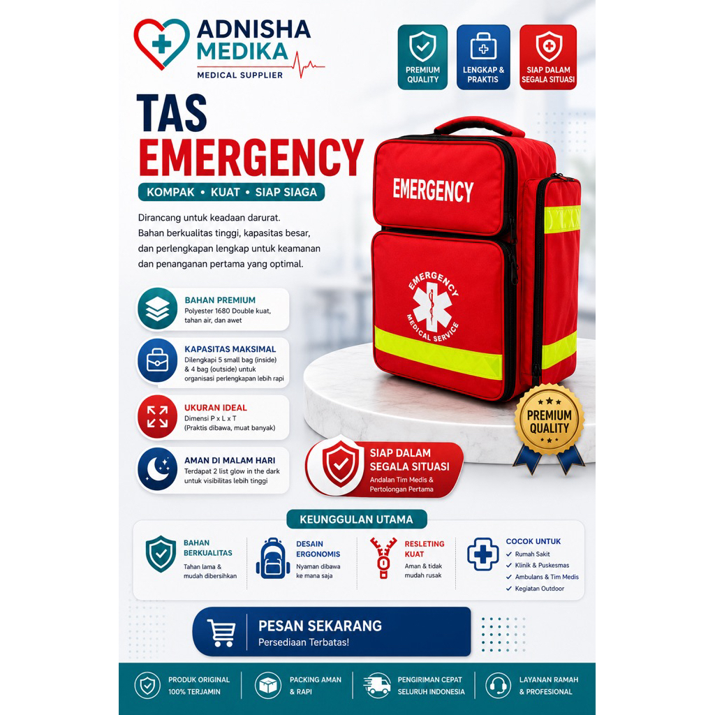 Tas P3K Emergency Kit / Ransel p3k kit
