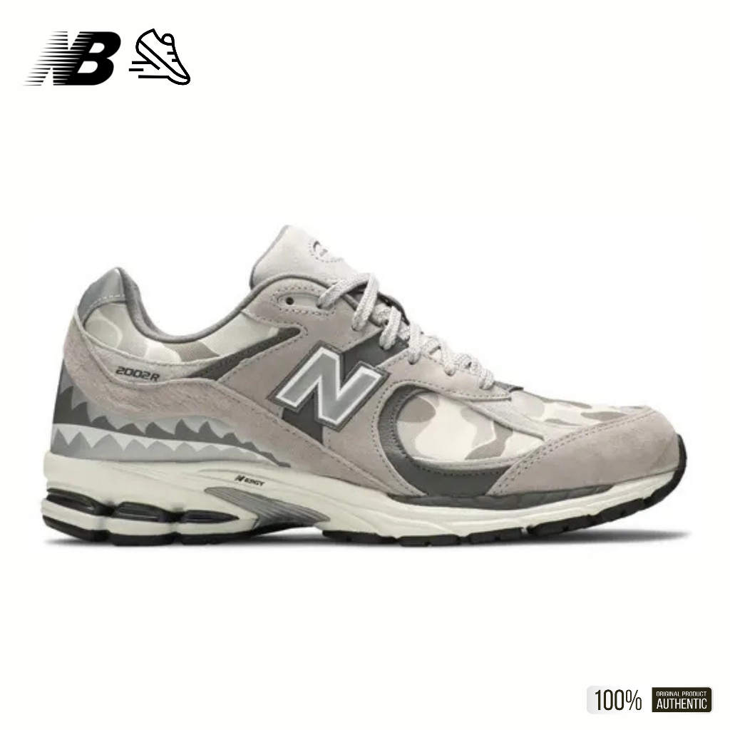 New  Balance 2002R x BAPE 'Apes Together Strong' Grey Camo