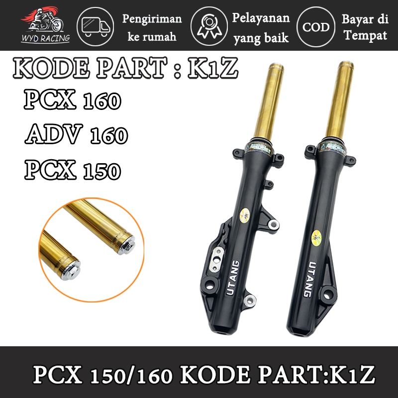 SHOCKBREAKER MODIFIKASI PCX 160, PCX 150, ADV 160 EMAS HITAM KODE K1Z KANAN KIRI TINGGAL PASANG