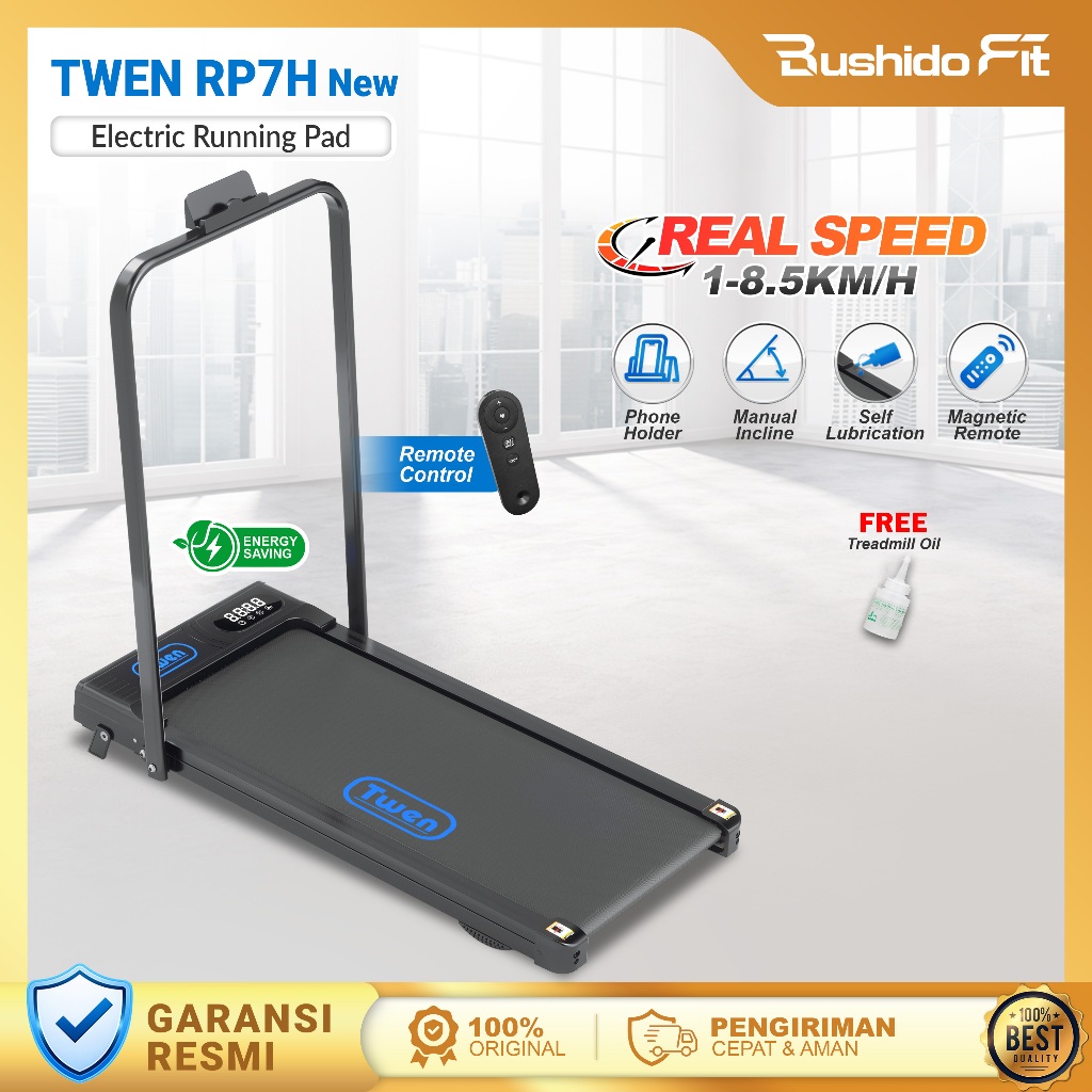TWEN RP7 Treadmill Elektrik Treadmill Running Pad Alat Olahraga