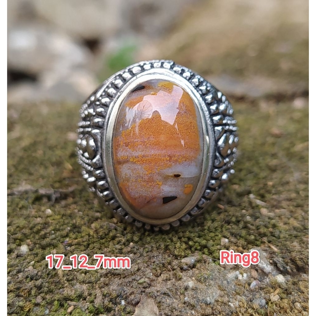 (TERMURAH) batu akik cincin pancawarna garut cristal material Darson berkualitas