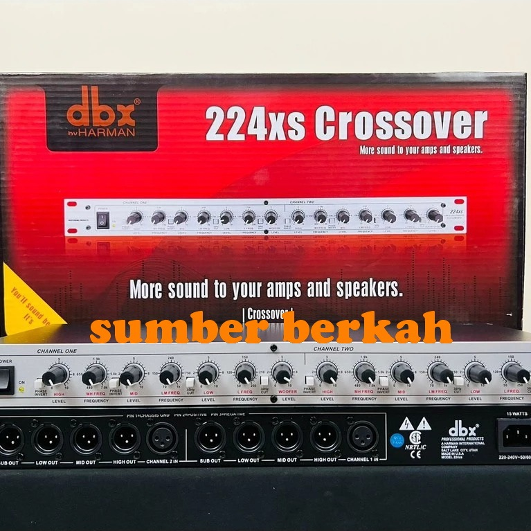 Crossover DBX 224XS + Sub 4 way dbx224xs crossover 224 Xs ( Bisa COD )