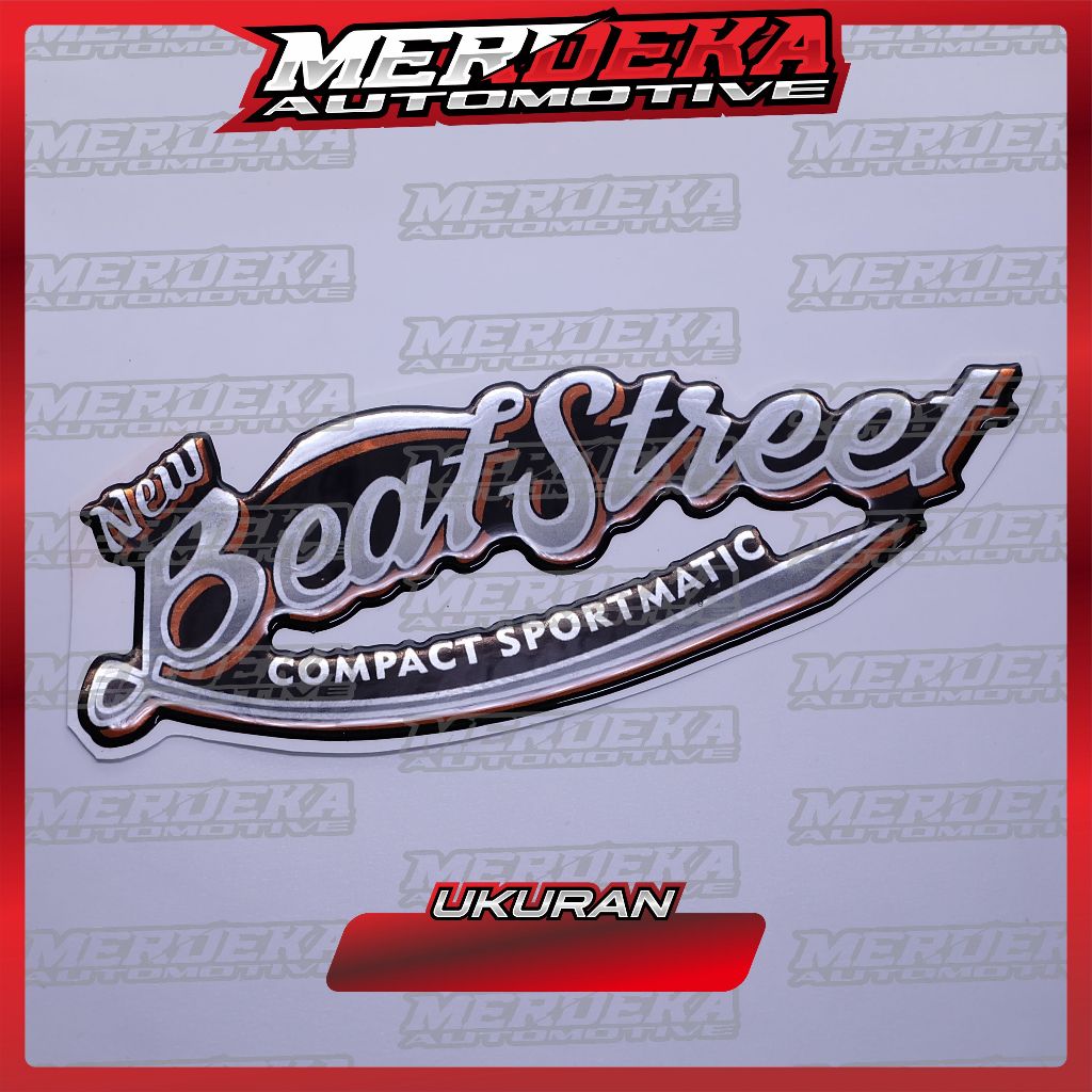 emblem timbul honda beat street | emblem timbul titanium honda beat street
