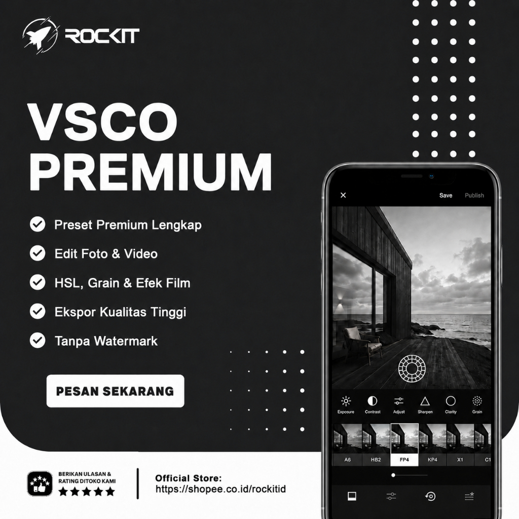 Premium Vsco Fullpack 1 Tahun Bergaransi - Rockit ID