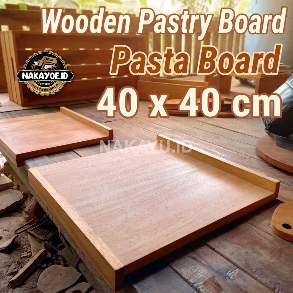 pastry board talenan kue 40x40cm  talenan adonan kue || Talenan kayu murah || Talenan kayu cantik ||