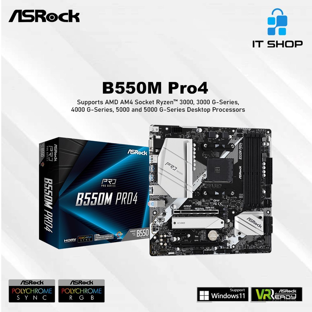 Motherboard Asrock B550m Pro4