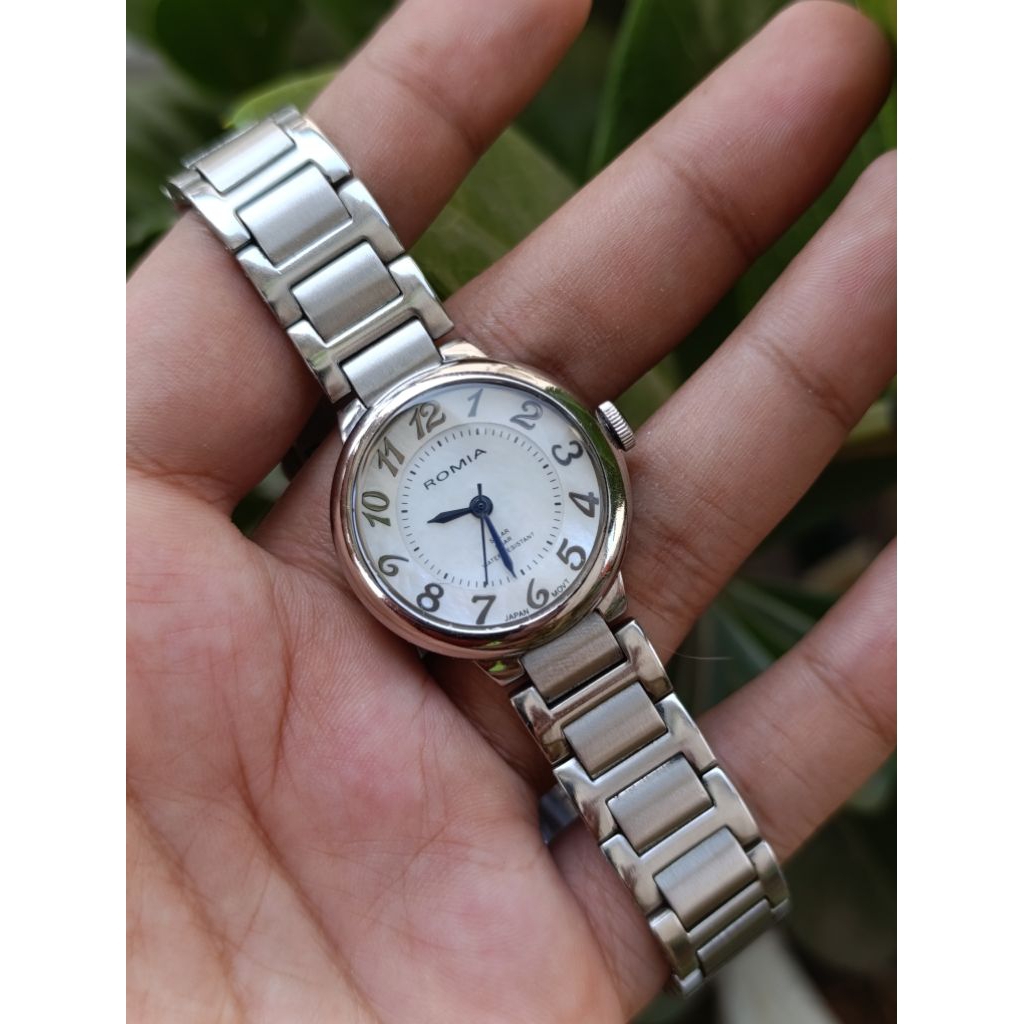 Jam Tangan ROMIA Solar/Light Powered MOP Dial