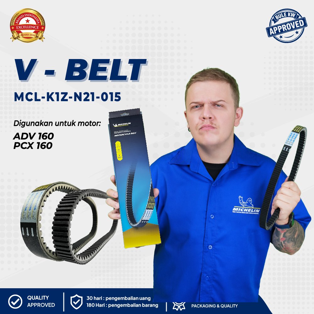 VANBELT MICHELIN PCX 160 K1Z ADV 160 ORIGINAL GARANSI 6 BULAN