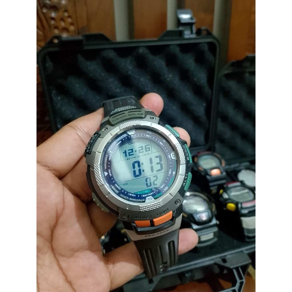 Casio Protrek PRW-1000 Triple Sensor Tough Solar Vintage Original Second Good Condition