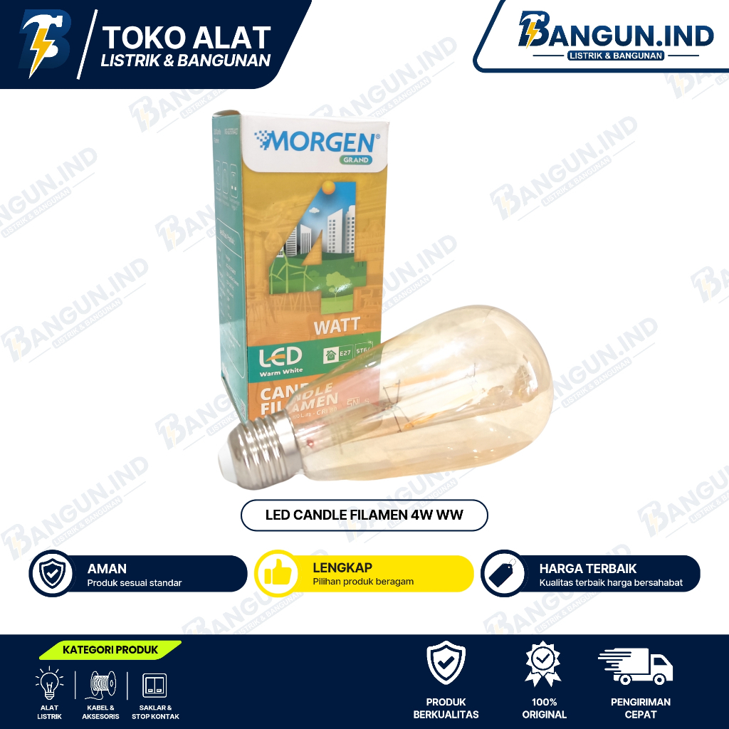 LED CANDLE FILAMEN 4W MORGEN
