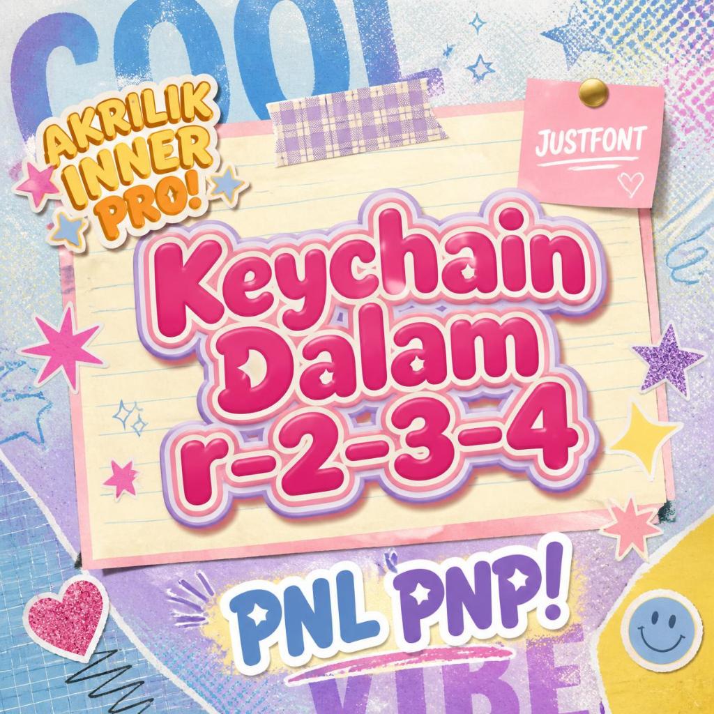 JF | Akrilik Dalam Keychain Gantungan Kunci Pro Kode r234 isi 234 Model Karakter