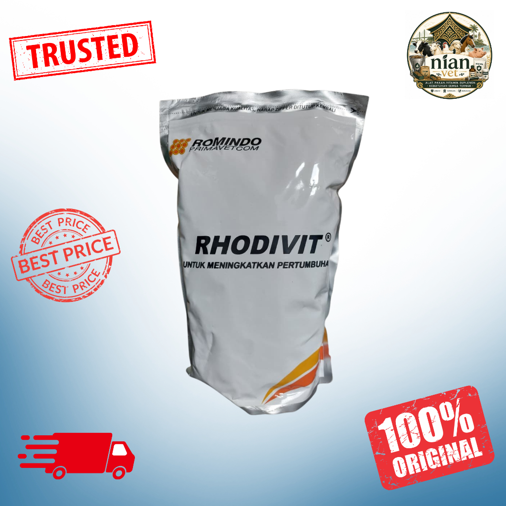 RHODIVIT 1KG | Multivitamin Penambah Pertumbuhan & Produktivitas Ternak