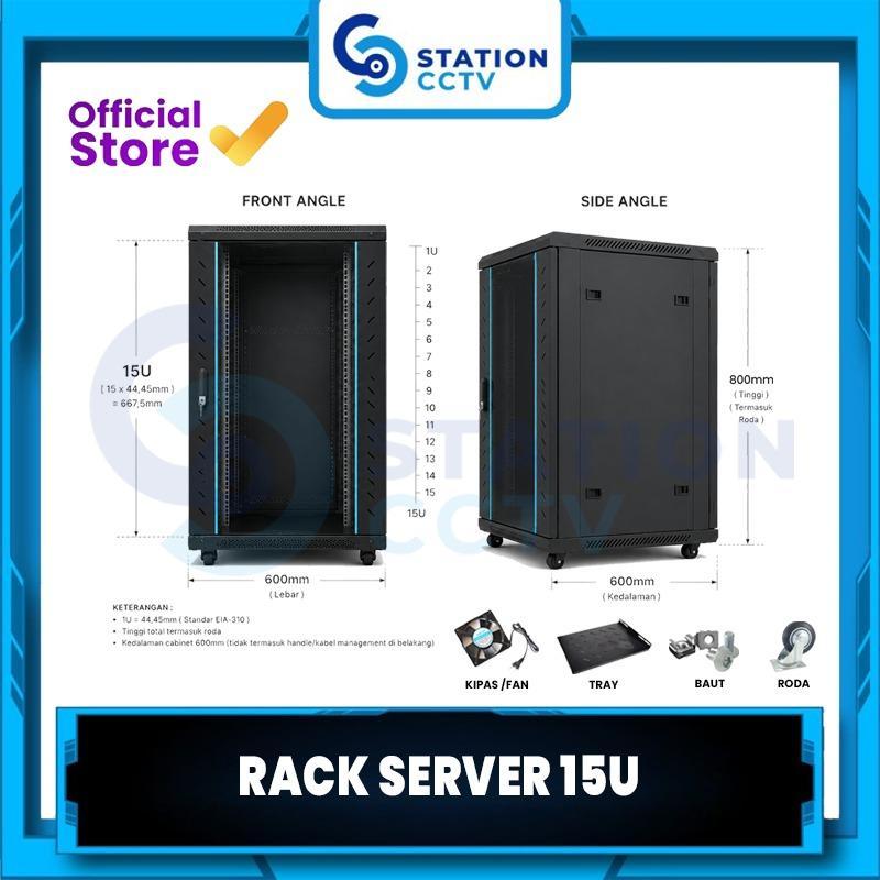 Wallmount Rack Server 15U / Rack Server Ukuran 15U / Rack Server 15U / Rak server 15U High Quality