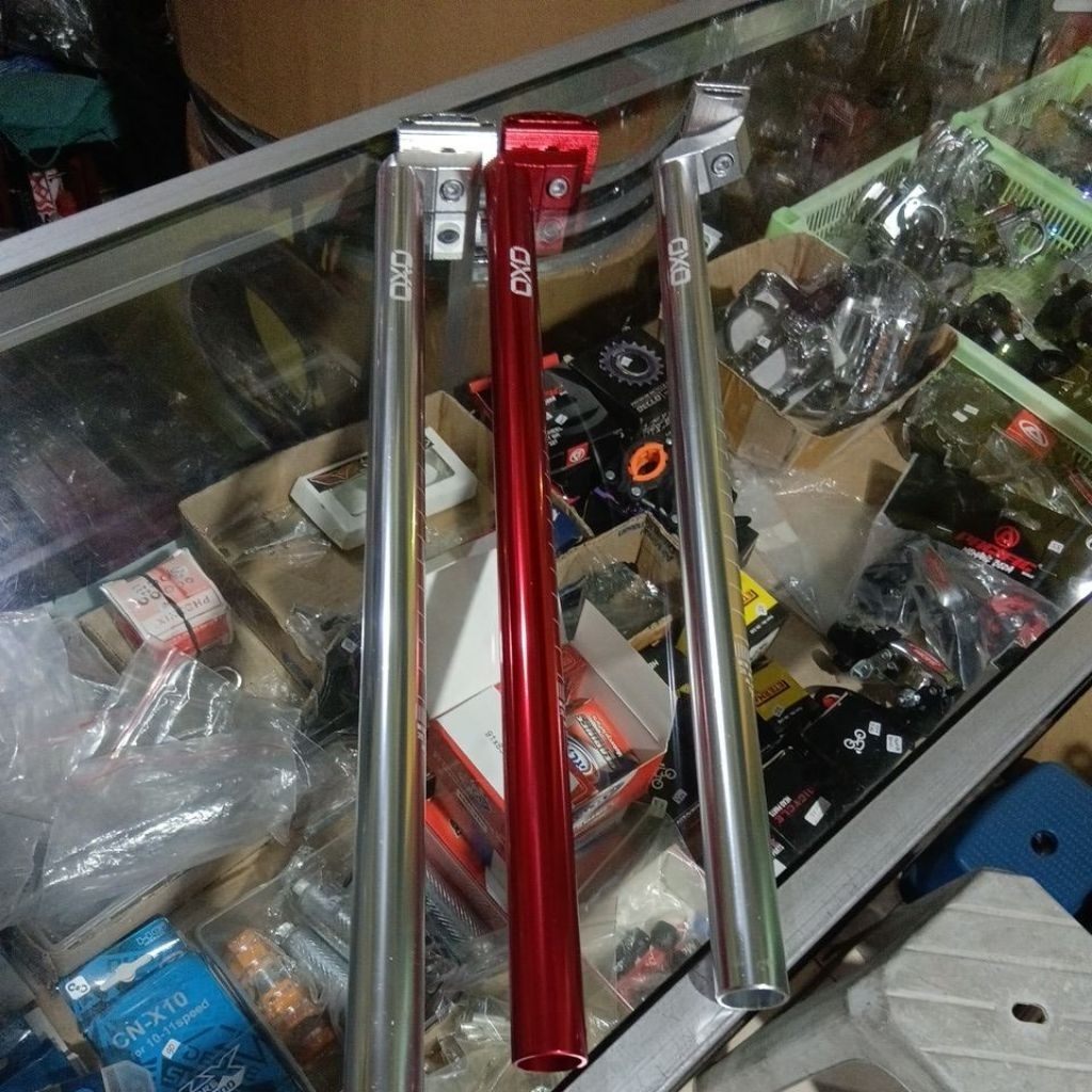 Seatpost sepeda Seatpost 25,4 & 27,2 Seatpost BMX Ancer Sadel BMX minion dll