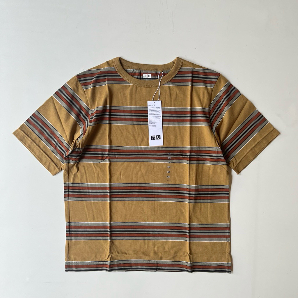 Uniqlo U Kids Kaos Garis Lengan Pendek Original/Uniqlo U Stripped Tee Original