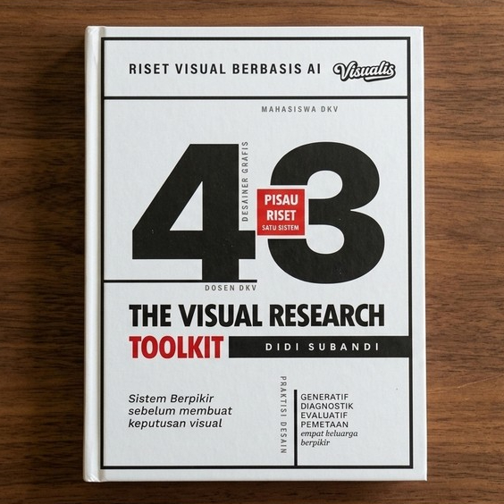 Buku AI Prompting The Visual Research Toolkit - 43 Prompt Berlapis Riset Visual DKV Branding UI/UX