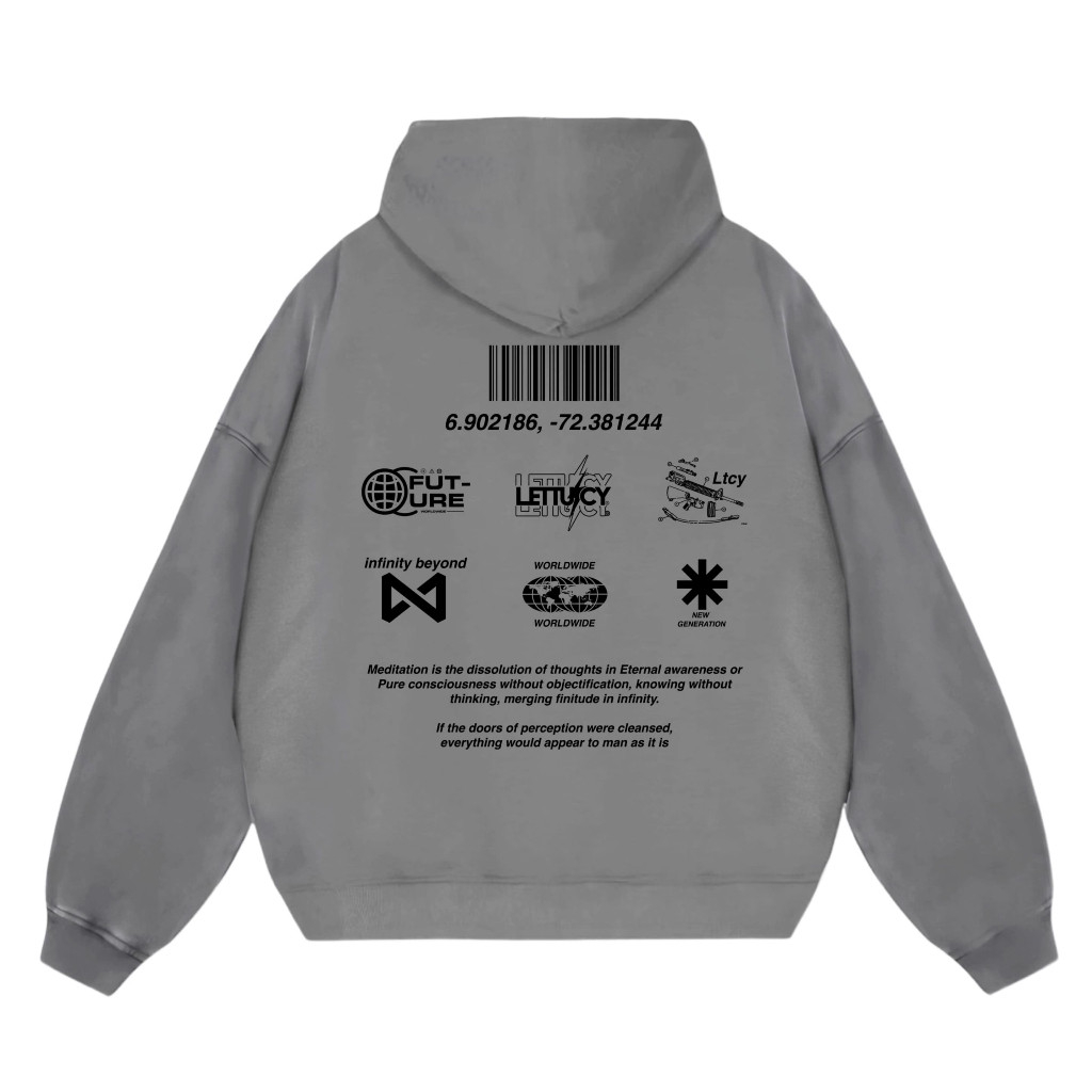 Lettucy Hoodie Boxy Fleece Cotton Cvc | Hoodie Boxy Future puff