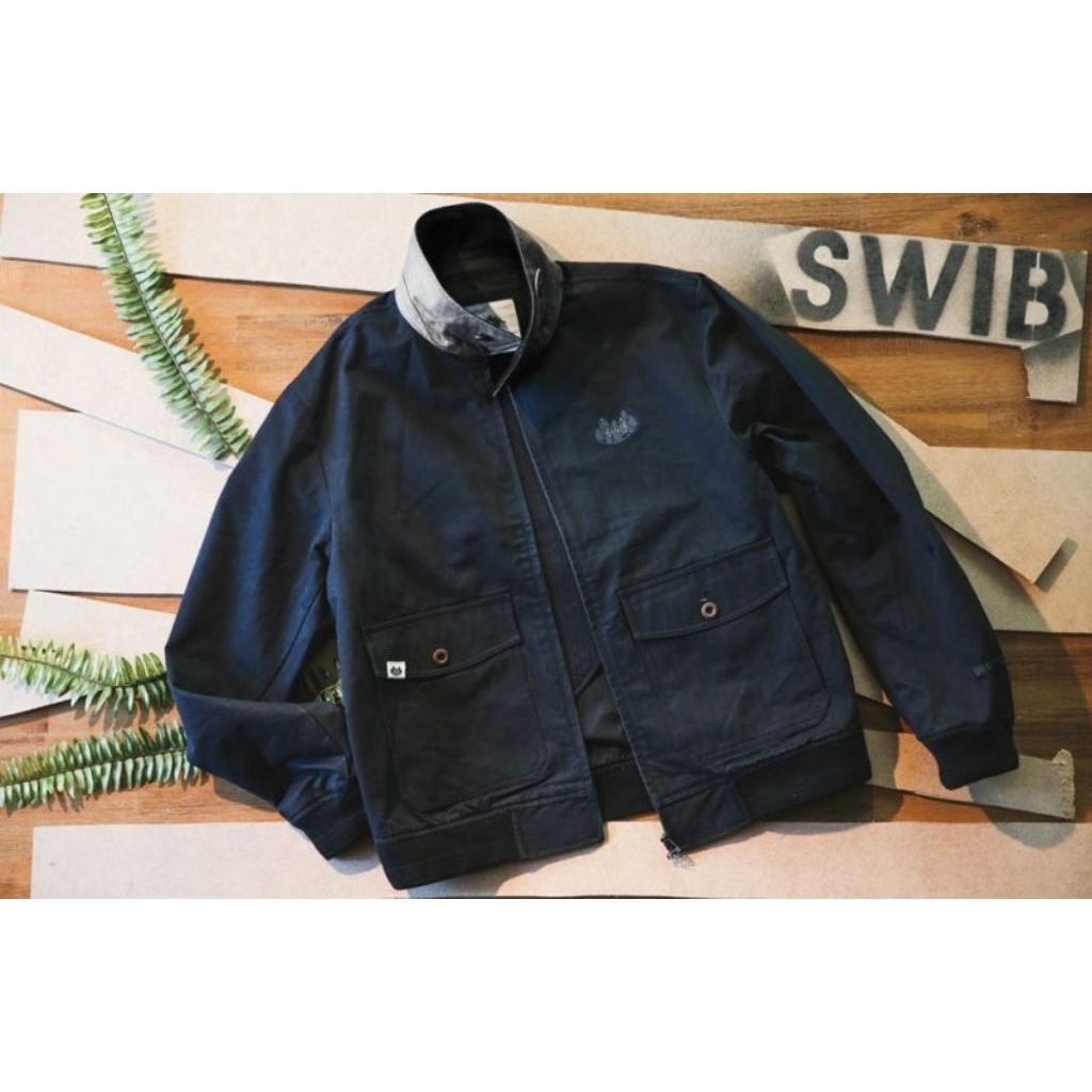 SWIB Casual kasual work jacket bomber jacket kanvas tebal kaku