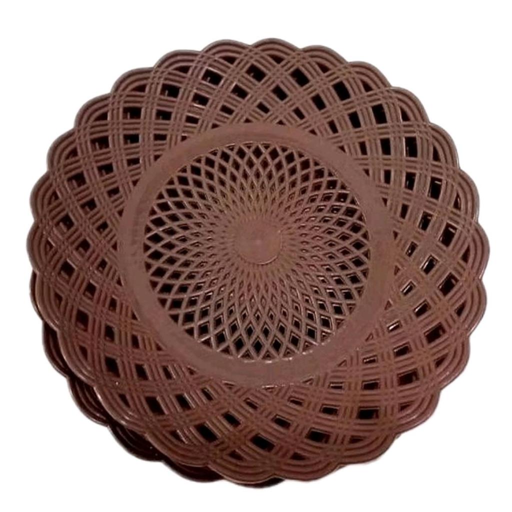 PIRING ROTAN PLASTIK 1 LUSIN (12 PCS )