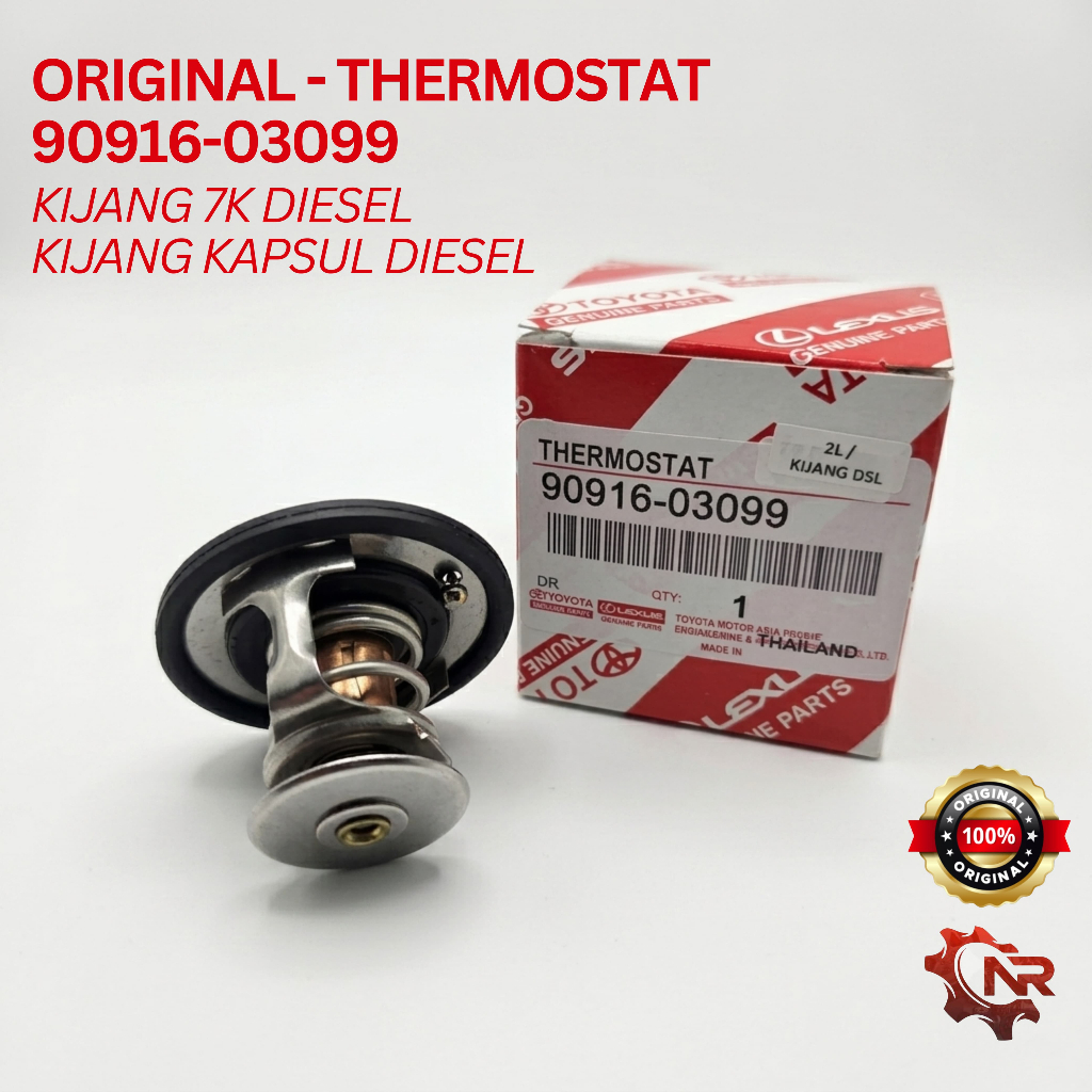 Thermostat Kijang Diesel/ Kijang 7K Diesel/ Kijang Kapsul Diesel ORIGINAL (90916-03099)