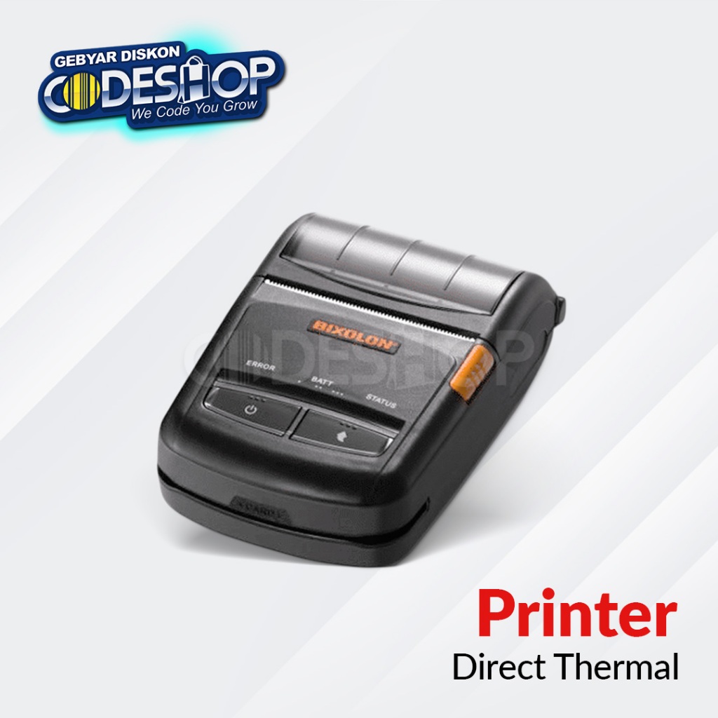 BIXOLON Mobile Printer SPP-R210BK Portable Thermal Receipt Printer 2 Inch Bluetooth USB